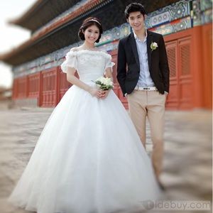 Allure off shoulders embroidered wedding dress